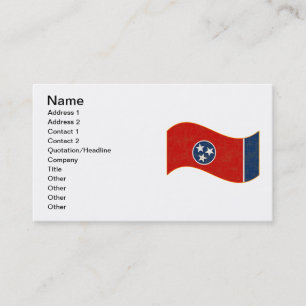TENNESSEE FLAGGA VISITKORT