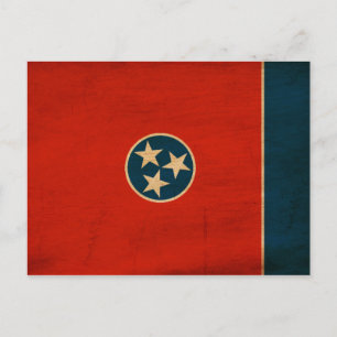 Tennessee Flagga Vykort