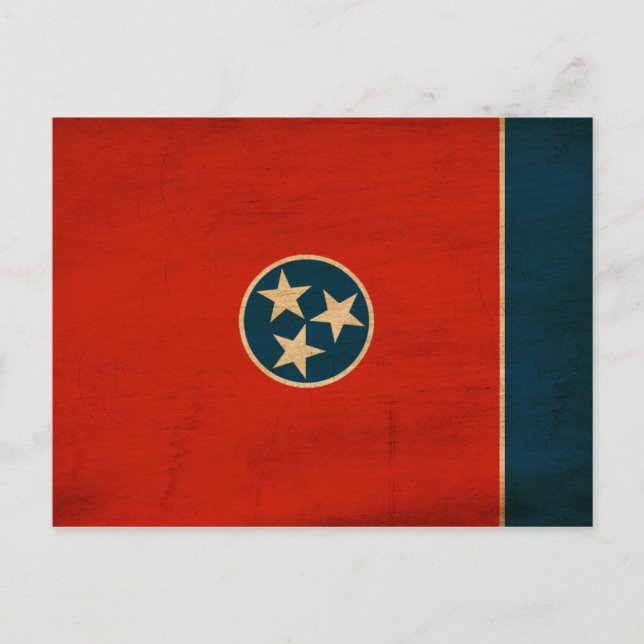 Tennessee Flagga Vykort (Framsida)