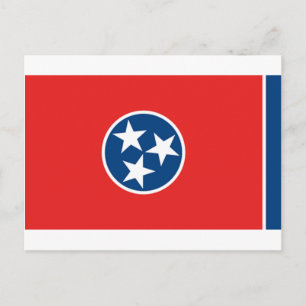 Tennessee Flagga Vykort