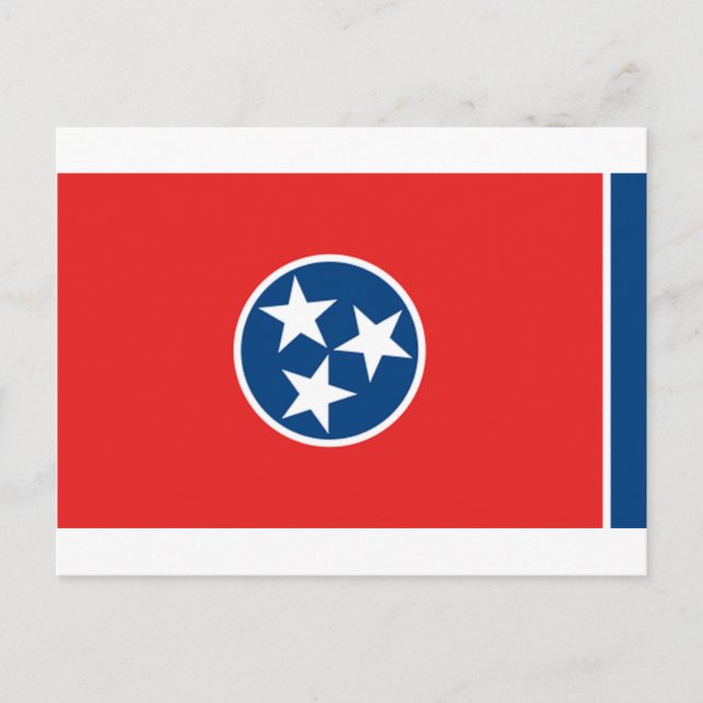 Tennessee Flagga Vykort (Framsida)