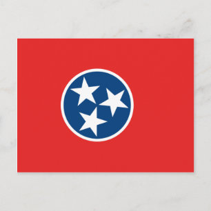Tennessee Flagga Vykort