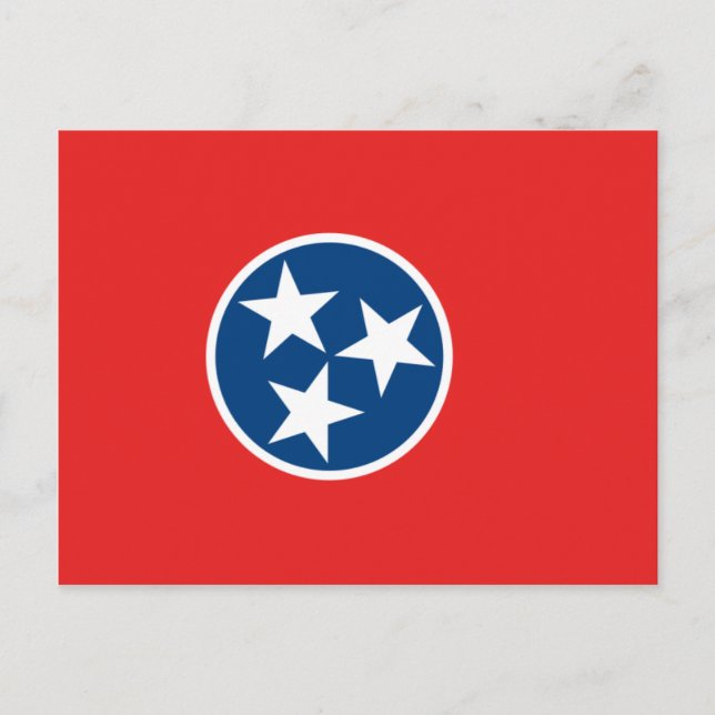 Tennessee Flagga Vykort (Framsida)