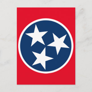 Tennessee Flagga Vykort