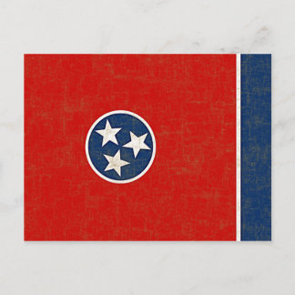 TENNESSEE FLAGGA VYKORT