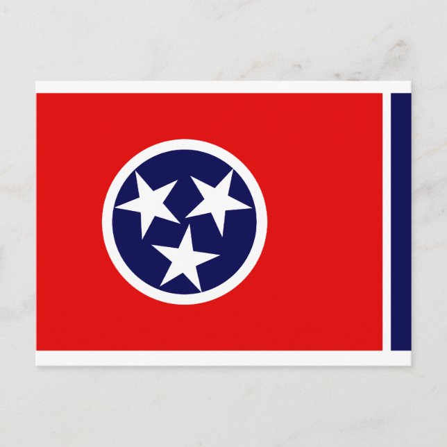 TENNESSEE FLAGGA VYKORT (Framsida)