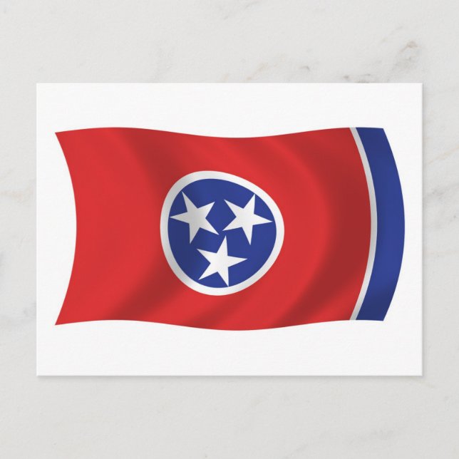 Tennessee Flagga vykort (Framsida)
