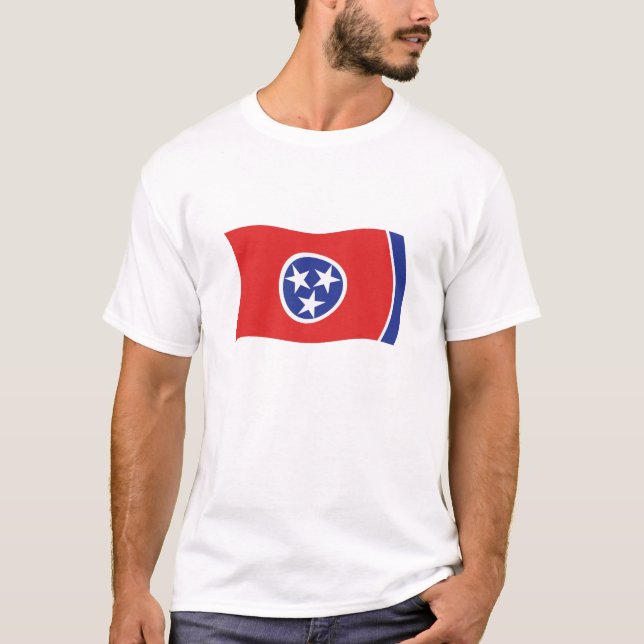 Tennessee Flaggtröja Tee Shirt (Framsida)