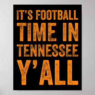 Tennessee Football Det är fotbollstid på Tennessee Poster