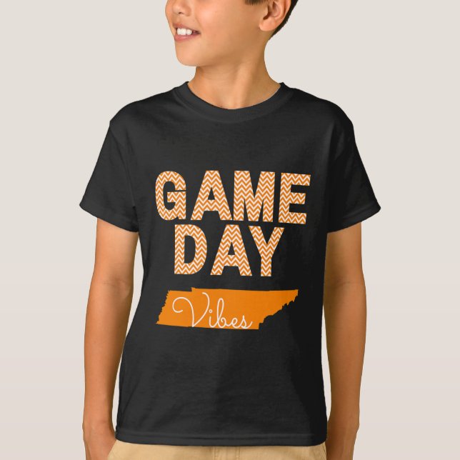 Tennessee Football Game Day Vibes Fall Tailgate T Shirt (Framsida)