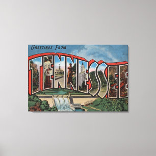 Tennessee (fördämning) stort brev ScenesTennesse Canvastryck