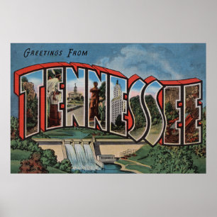Tennessee (fördämning) stort brev ScenesTennesse Poster