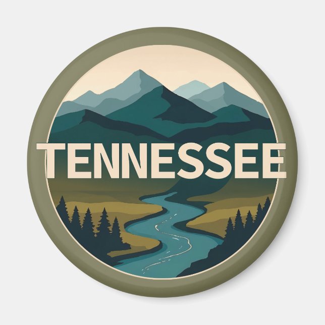 Tennessee Förenta staterna Magnet (Framsidan)