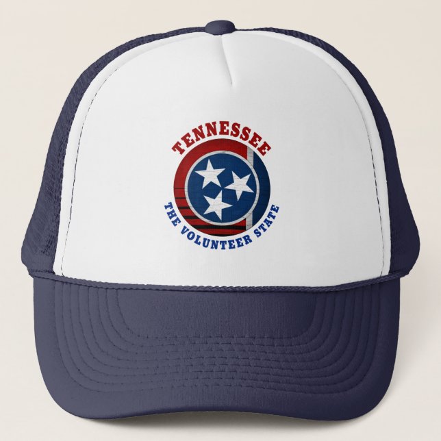 TENNESSEE FRIVILLIG STAT FLAGGA BILFÖRARHATTA KEPS (Framsida)