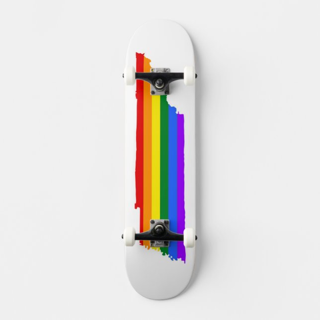 Tennessee Gay pride Mini Skateboard Bräda 18,5 Cm (Framsida)