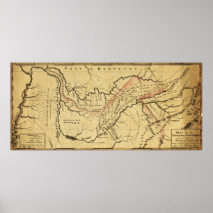 Tennessee GovernmentPanoramic MapTennessee Poster