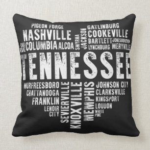 Tennessee Heart Kärlek Knoxville Nashville Memphis Kudde