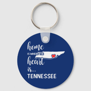 Tennessee hem är där hjärtat finns nyckelring