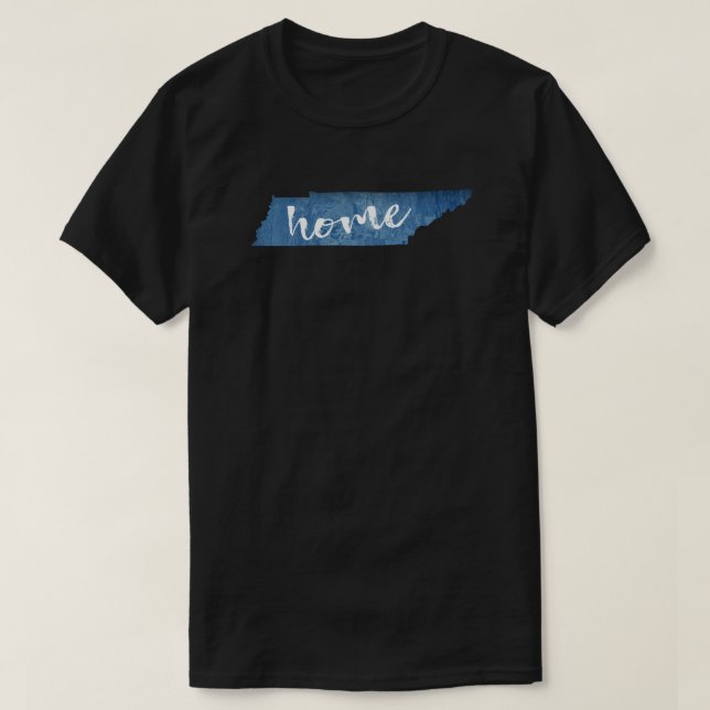 Tennessee Hem Trästruktur T Shirt (Design framsida)