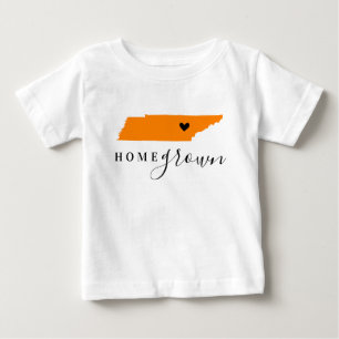 Tennessee Hemmaproducerad Orange och Svart T Shirt