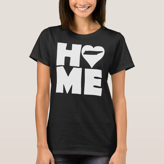 Tennessee Home Heart State Tees T-Shirt (Framsida)