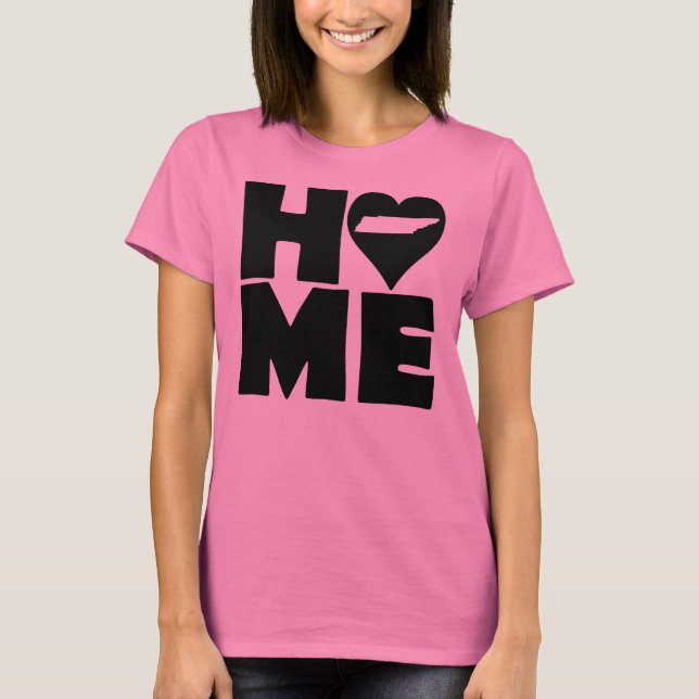 Tennessee Home Heart State Tees T-Shirt (Framsida)