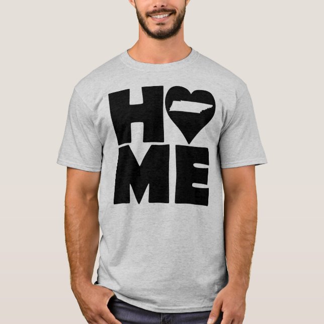 Tennessee Home Heart State Tees T-Shirt (Framsida)