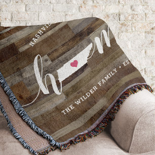 Tennessee Home State Personlig Wood Search Filt