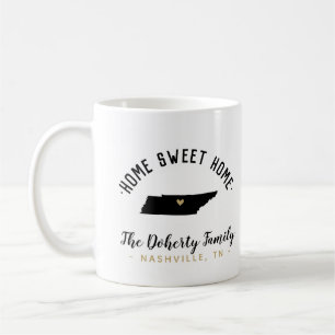 Tennessee Home Sweet Home Family Monogram Mugg