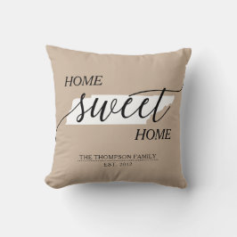 Tennessee Home Sweet Home Family Namn Kudde