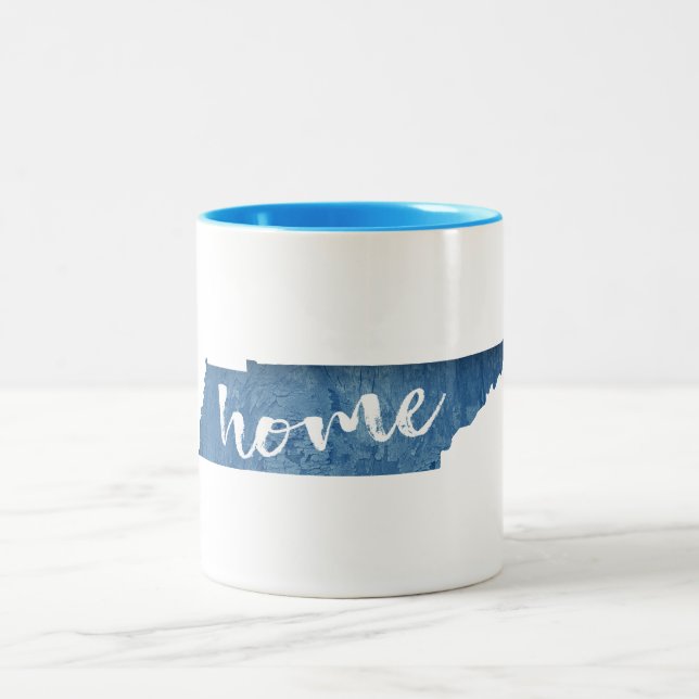 Tennessee Home Wood Grain Två-Tonad Mugg (Center)