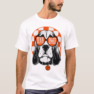 Tennessee Hound Orange Vit Rocky Top TN Hund T Shirt