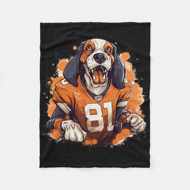 Tennessee Hund Sport Älskare Tennessee Tri Stars Fleecefilt (Framsidan)