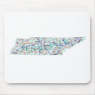 Tennessee Interstate Karta Mousepad Musmatta