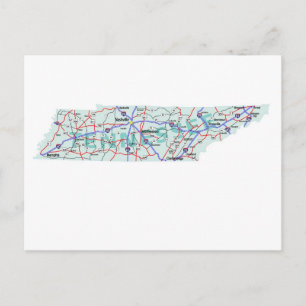 Tennessee Interstate Karta vykort