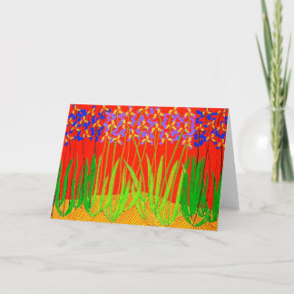 Tennessee Irises vid Sunset Kort