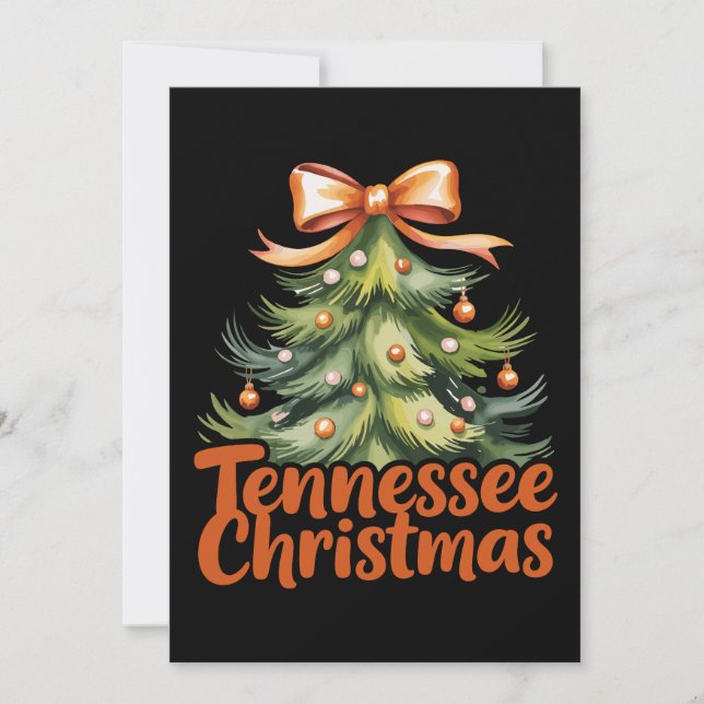 Tennessee jul Familj Matchning Semester Xmas Julkort (Framsida)