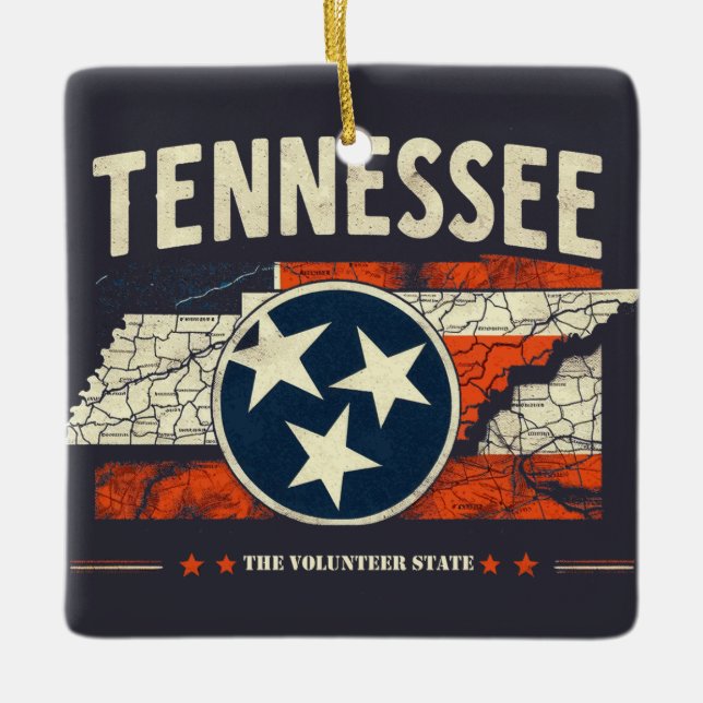 Tennessee Julgransprydnad Keramik (Framsida)