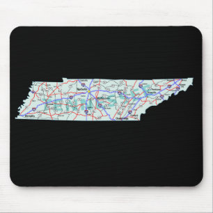 Tennessee Karta Mousepad Musmatta