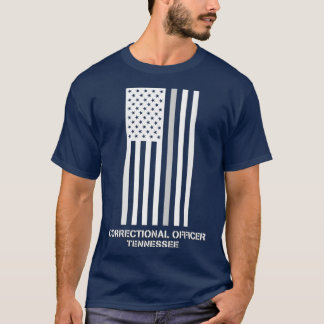 Tennessee-korrektionsförrättare Thin Grått Line T Shirt