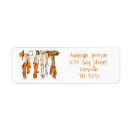Tennessee Ladies Cowboy Boots Orange Fashion Name Returadress Etikett