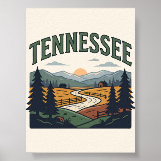 Tennessee landsbygd poster