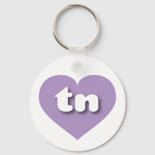 Tennessee lavender hjärta - I kärlek tn Nyckelring