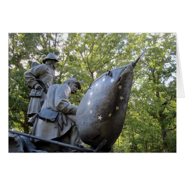 Tennessee Monument Shiloh nationalpark Hälsningskort (Framsidan Horizontal)