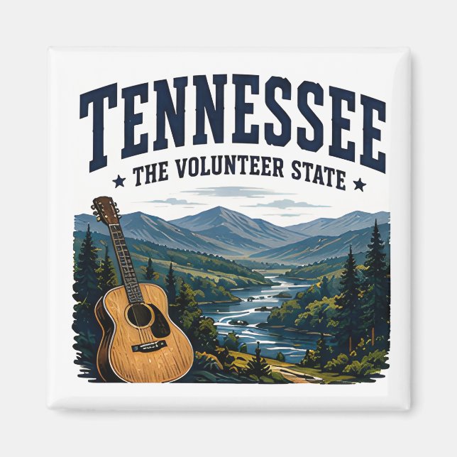 Tennessee Mountain Music Journey Magnet (Framsidan)