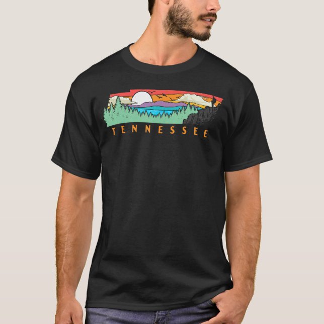 Tennessee Mountain & Out State Pride Natature T Shirt (Framsida)