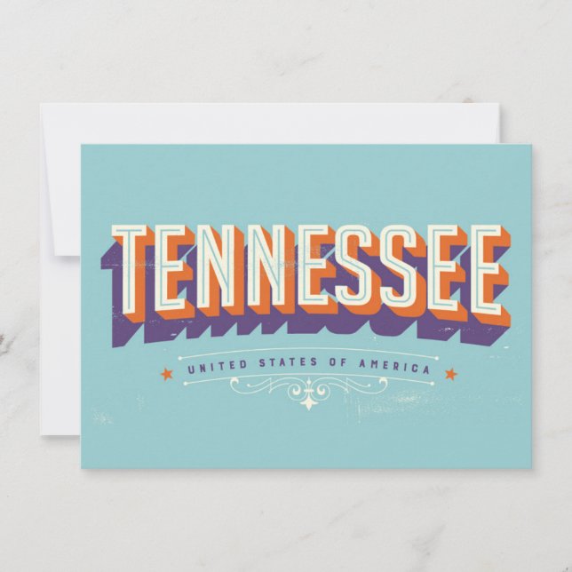 Tennessee Moving Address Card (Framsida)