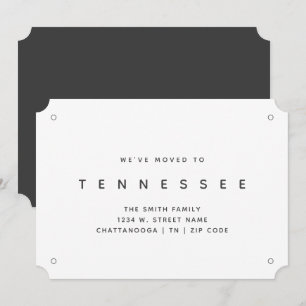 Tennessee New Home Vi har flyttat Notice Meddelande