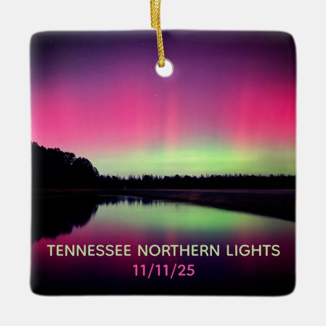 Tennessee Norrskensprydnad Julgransprydnad Keramik (Framsida)