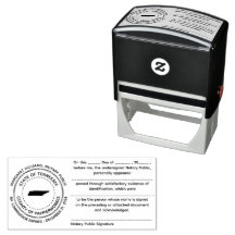 Tennessee Notary Public Bekrägement Frimärke